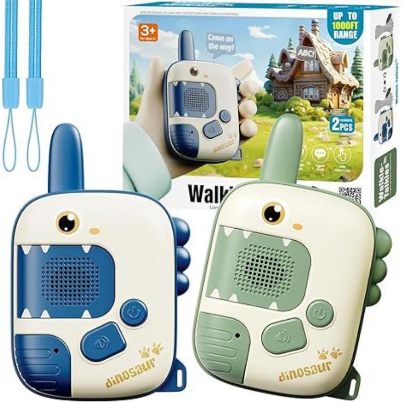 1PAIR Dinosaur Children's Walkie-talkie Toy 300 Meters Away Boys and Girls Birthday Gift Parent-child Interactive Toy