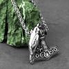 Скандинавское ожерелье с молотом Тора из нержавеющей стали Viking Jewelry Мужской кулон Мьёльнир Руна Подарок Одина Ворон Мода