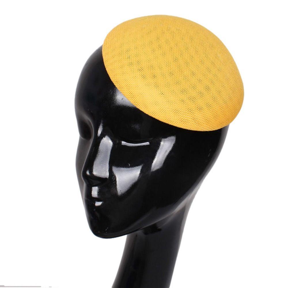 Headpiece Fascinator Base Solid Color Mesh Hat Exquisite Vintage Fascinator Hat Stage Performance