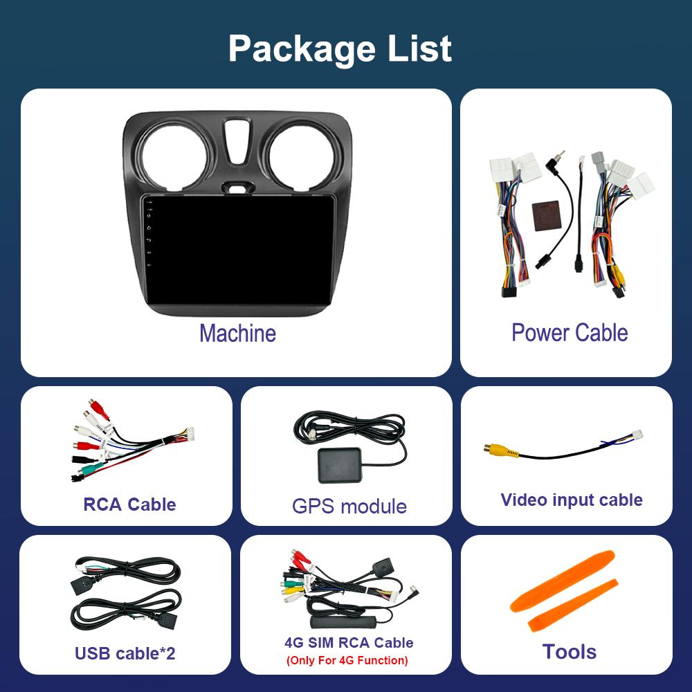 Android Автомагнитола Мультимедийный Видеоплеер для Renault Lodgy Dokker 2012 2013 - 2020 DSP Стерео GPS Навигация 4g WiFi Bluetooth