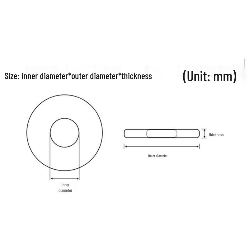 Изолирующая бакелитовая плоская шайба-прокладка из эпоксидной смолы для электроприборов (M4, M5, M6, M8, M10, M12)