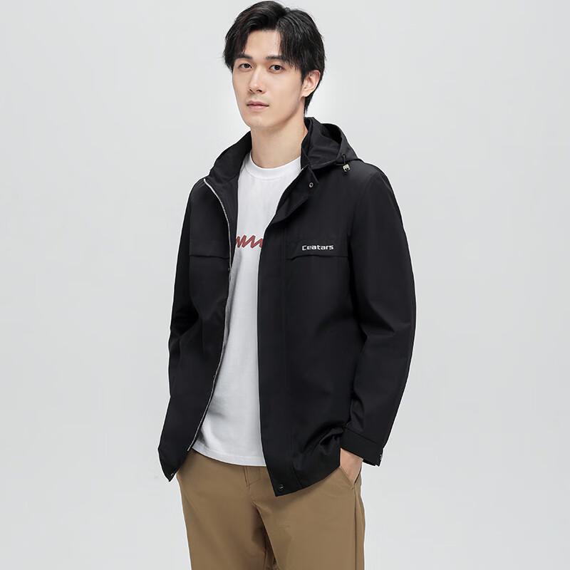 Yiliteng Men's Detachable Hood Casual Jacket