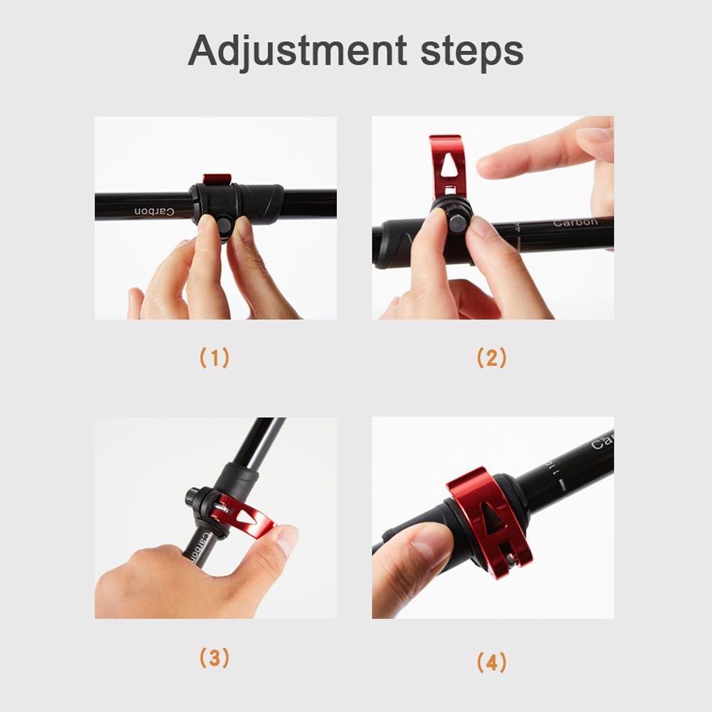 Легкие треккинговые палки из алюминиевого сплава для улицы, многофункциональные телескопические палки для пеших прогулок, прогулок