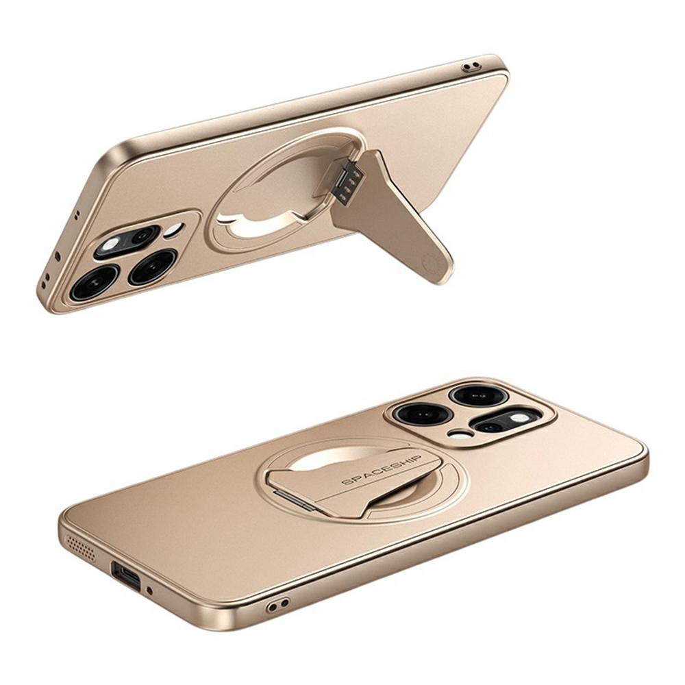 For Oppo Reno14 5G (Global) Case Compatible with MagSafe Hidden Kickstand Skin-Feel Matte PC TPU Phone Back Cover