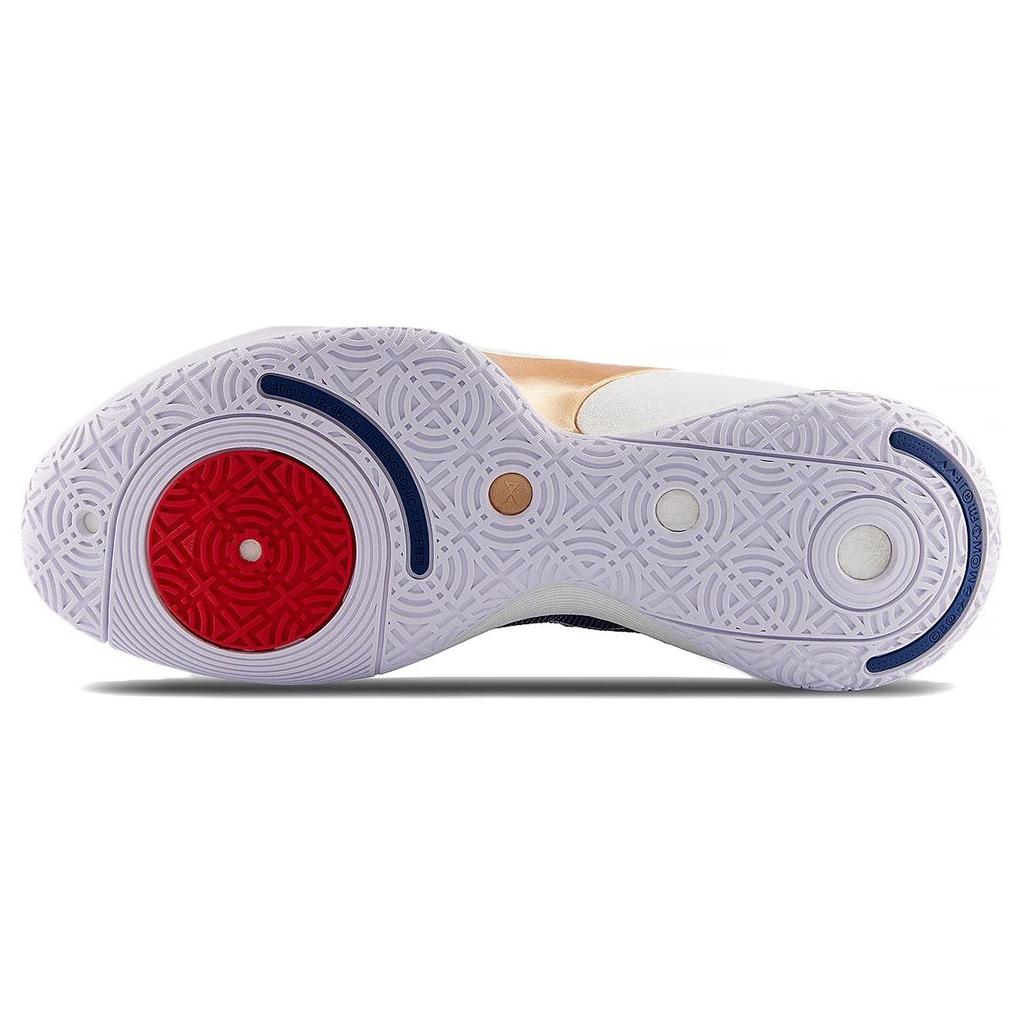 Баскетбольные кроссовки Li Ning Sonic 10 Ultra Iris Fabric TPU с амортизацией, противоскользящие, износостойкие, с отскоком, среднего размера, мужские кроссовки темно-синего цвета ABAS145-3