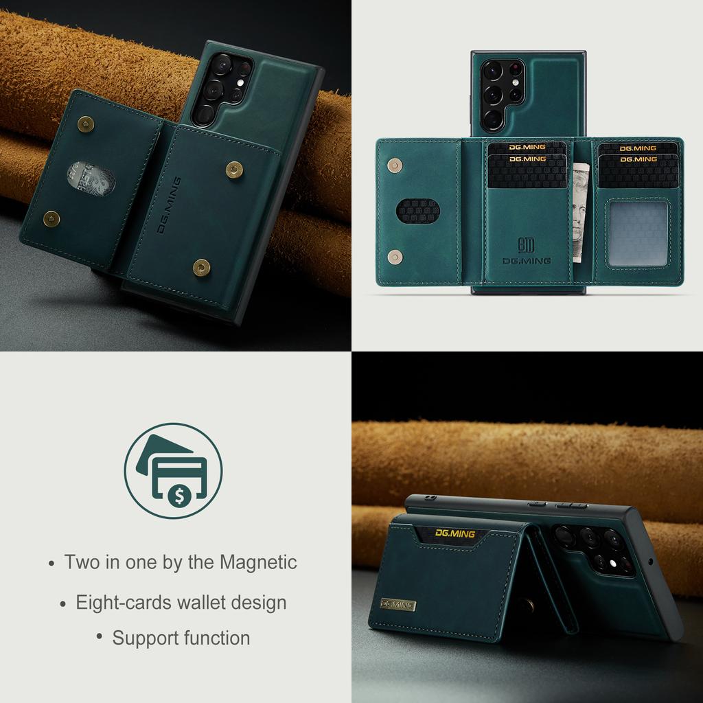 Деловой магнитный кожаный чехол-кошелек для Samsung Galaxy S22 Ultra S22ultra 5g S 22 Plus, противоскользящий защитный чехол Funda