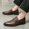 Роскошная дизайнерская мода, туфли для вождения с узором крокодиловой кожи для мужчин, повседневные лоферы, деловая формальная обувь, zapatos hombre