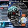 2026 Новый Военный Умный Часы 860 мАч Батарея GPS Компас 10 ATM Водонепроницаемые Тактические Спортивные 4 ГБ Памяти BT Звонок Умные Часы для Мужчин Уличные Умные Часы