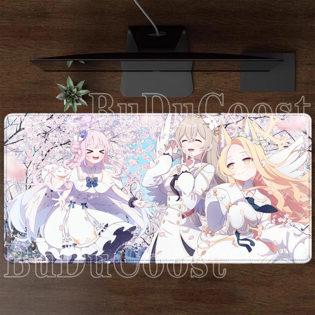 HD Printing Misono Mika Blue Archive Gaming XXL Mousepad Office Accessories Non-slip Mouse Pad Keyboard Anime Sexy Girl Desk Mat