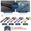 For Mini Convertible R52 R57 F57 2004-2019 2013 2014 2015 2016 2017 2018 2pcs Front Windshield Windscreen Wiper Blades Red Blue