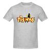 Tiswas 1970-х 80-х Детский Ретро Британский Телесериал Повседневный Стиль Футболка Минималистичная Художественная Рубашка с Полной Текстурой
