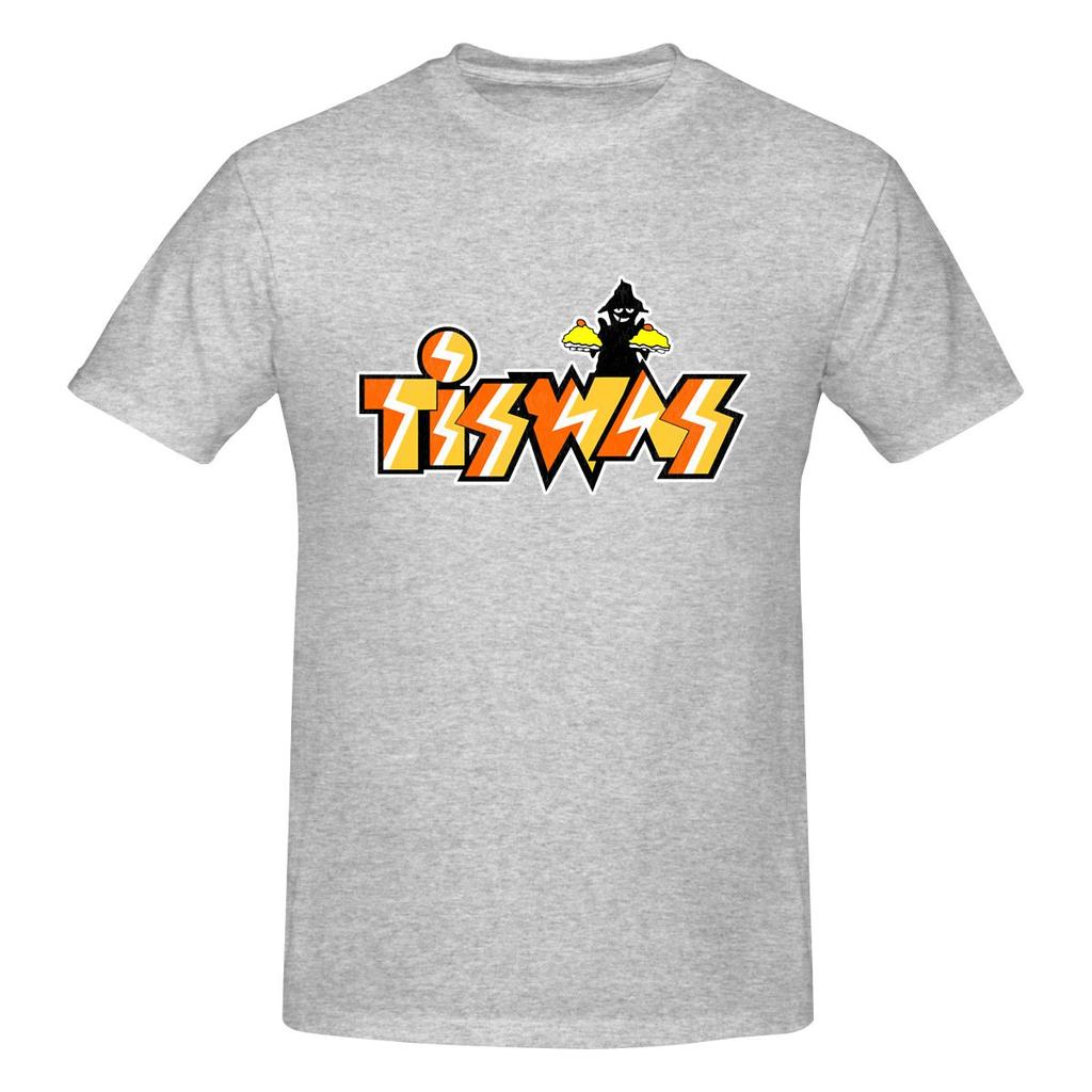 Tiswas 1970-х 80-х Детский Ретро Британский Телесериал Повседневный Стиль Футболка Минималистичная Художественная Рубашка с Полной Текстурой