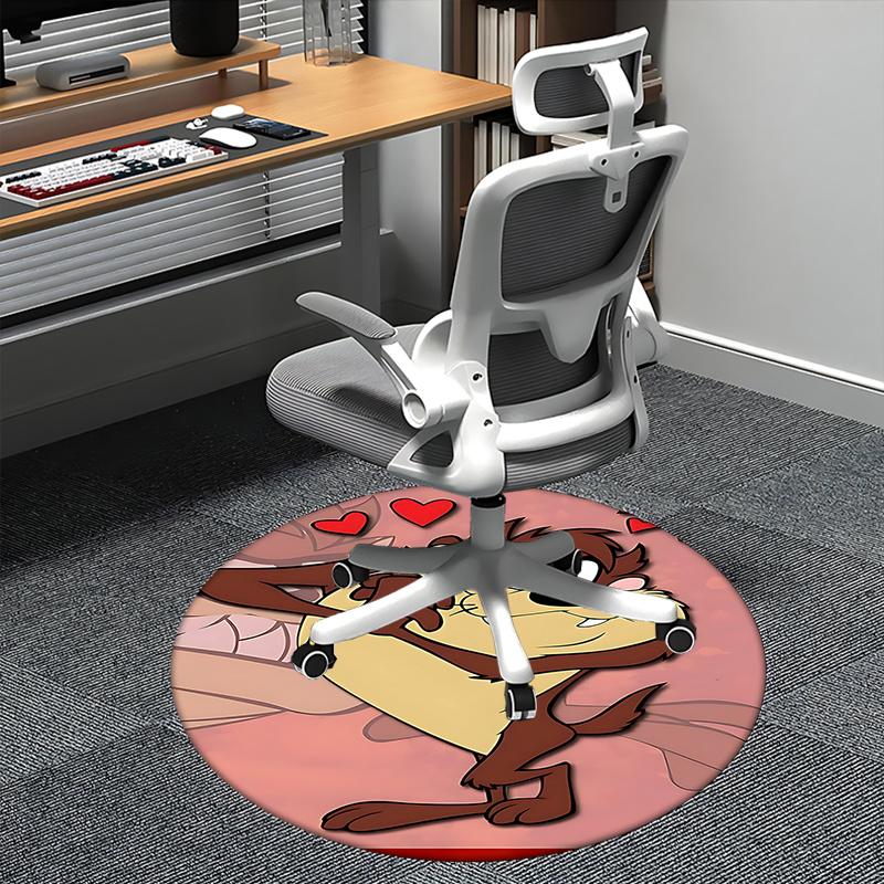 Love Taz Chair Mat - Round Carpet for Home Decor, Office Use, Living Room