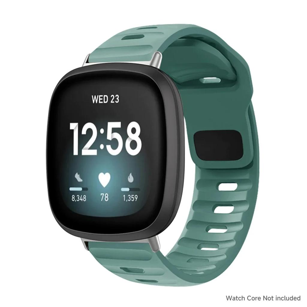 Ремешок для Fitbit Versa 4/Versa3/ Versa 2/Versa Спортивный силиконовый ремешок для запястья для Fitbit Versa Lite/Sense/Sense2 Band corre