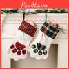 Очаровательные рождественские носки для питомцев для собак и кошек, мультяшный клетчатый дизайн, подарки для детей