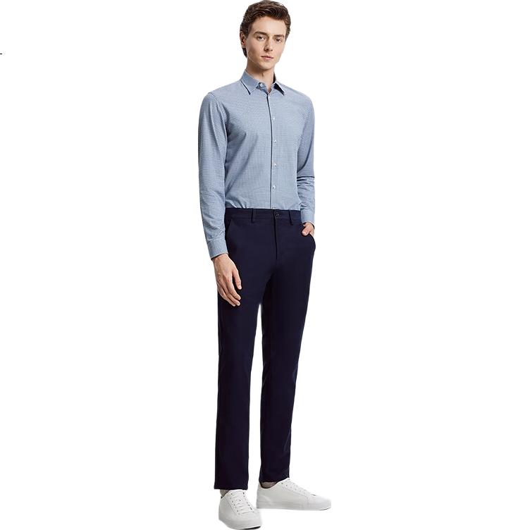 YOUNGOR Modal Wrinkle-Free New Men's Autumn Casual Business Straight-Leg Easy-Care Trousers 319997