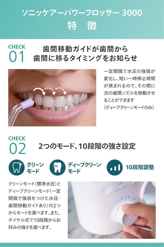 Philips Jet Washer Sonicare Power Flosser 3000 Оральный ирригатор Тип Водяная струя Белый (X-образная шайба) HX3711/22