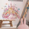 Мечтательный Радужный Замок Спальня Принцессы Гостиная Домашний Фон Украшение Наклейки на Стену