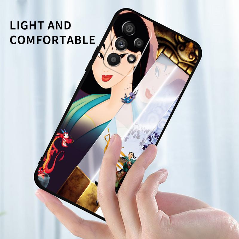 Аниме Девушка Мулан Крутой Для Samsung A53 A52 A33 A32 A51 A71 A21S A13 A73 A50 A22 A23 A03 A72 A54 A12 5G Черный TPU Чехол Для Телефона