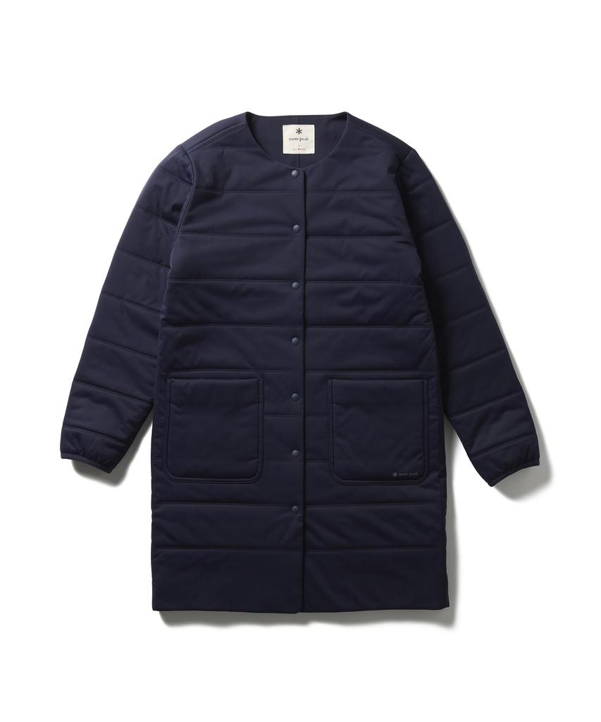 Snow Peak Flexible Insulated Long Cardigan Navy SW-25AW001 Women's