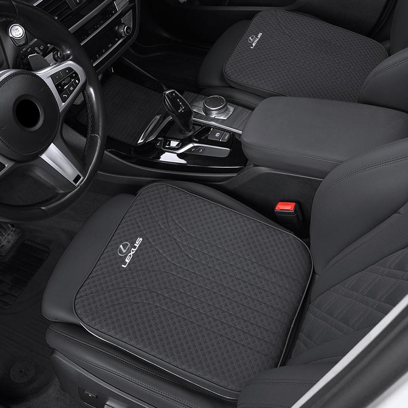 Ice Silk Car Seat Cushion 6CM Thick Sponge Pad Interior Keychain For Lexus GS IS LS500h ES260 ES300h RX350h NX260 UX260 LM LC OM5