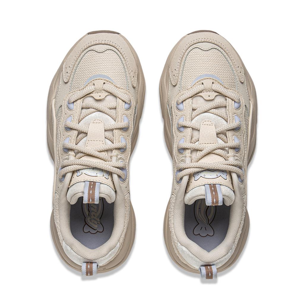 Li Ning Honey 2 универсальные ретро-кроссовки для папы на толстой подошве модные трендовые амортизирующие нескользящие износостойкие поддерживающие низкие повседневные туфли AGCV002-7