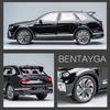1/24 масштаб Bentley Bentayga, литая под давлением модель автомобиля, игрушечный автомобиль с откатным механизмом, звуком и светом для детей, коллекция подарков для мальчиков и девочек