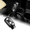 AIRSPEED Accessory Real Hard Carbon Fiber Car Gear Shift Knob Headcover Sticker for Mini