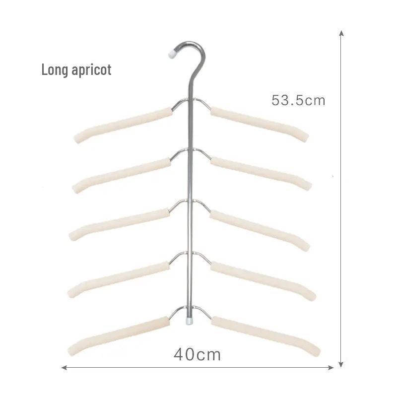 Нескользящая многофункциональная вешалка-губка для одежды, футболок и сушки на стойке