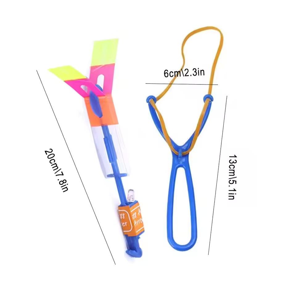 6/10 шт. Рогатка Светящиеся Стрелы Светодиодные Огни Мерцающая Стрекоза Светящиеся Игрушки для Детской Вечеринки Подарки Освещают Небо