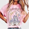 202526 Disney100 хлопковая футболка с принтом Мир Рождественские футболки Семейные рождественские шары Disney Подарки для девочек Тинкер Белл
