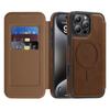 For iPhone 15 Pro Max Case Compatible with MagSafe RFID Blocking Card Holder Leather Phone Cover