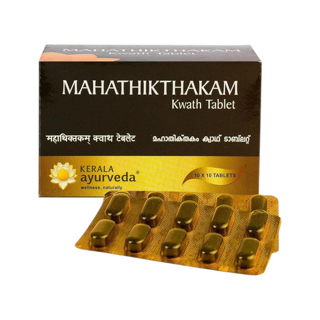 Kerala Ayurveda Mahathikthakam Kwath Herbal Tablets 100 Nos Natural Digestive & Wellness Support