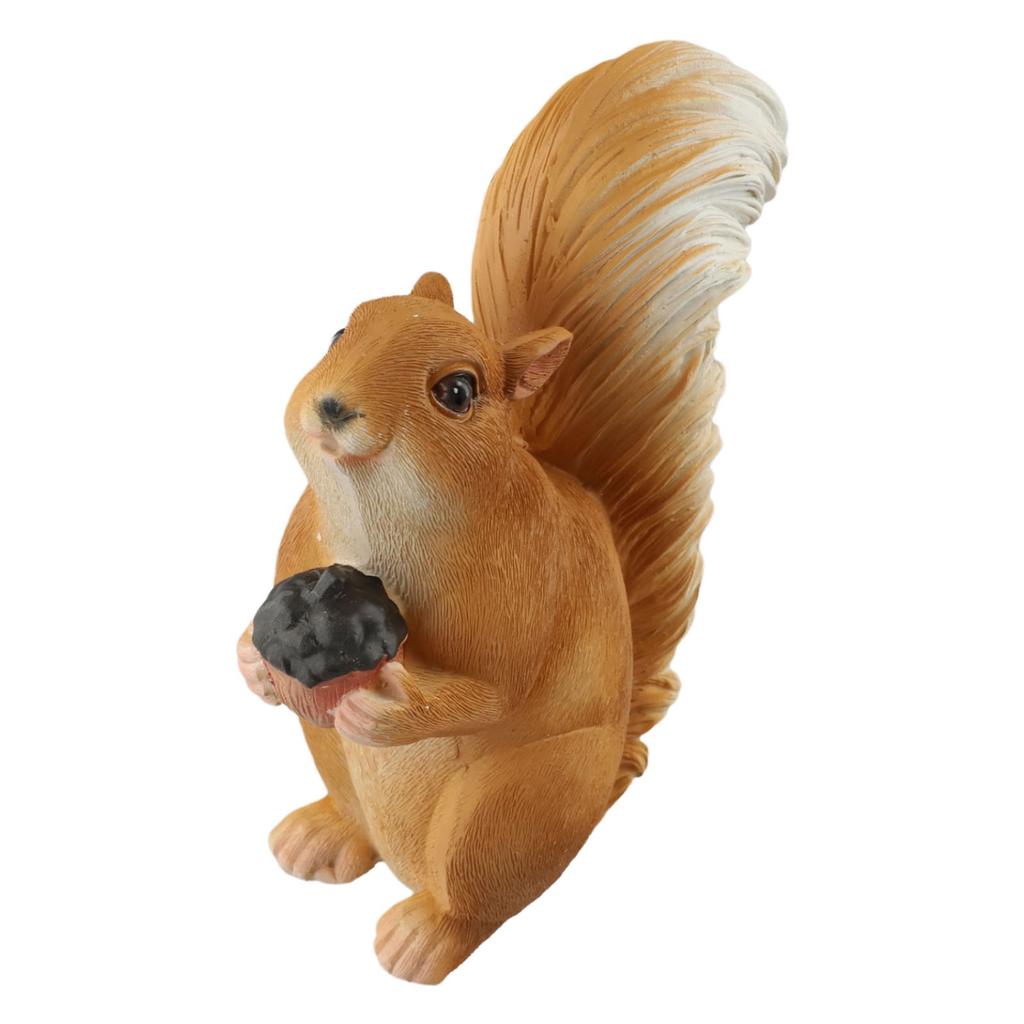 Adorable Animal Garden Decoration Squirrel Statue Lifelike Design