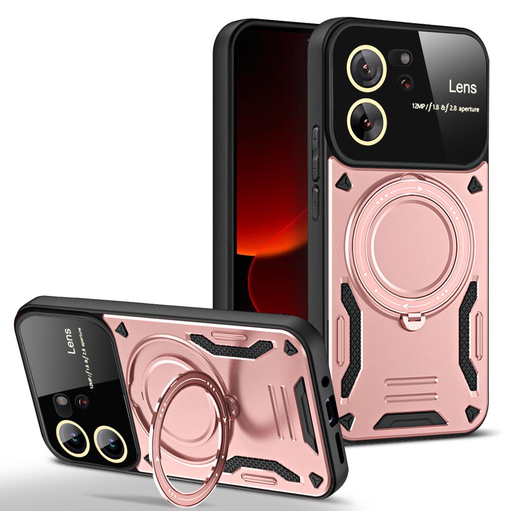 Magsafe Wireless Charging Armor Case For Xiaomi Mi 11T 12T 13T Pro 11 12 13 T Magnetic Ring Bracket Lens Protection Cover