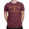 Большие золотые футболки Yellowstone Dutton Ranch для мужчин Винтажные хлопковые футболки с круглым вырезом и коротким рукавом Подарок на день рождения Одежда