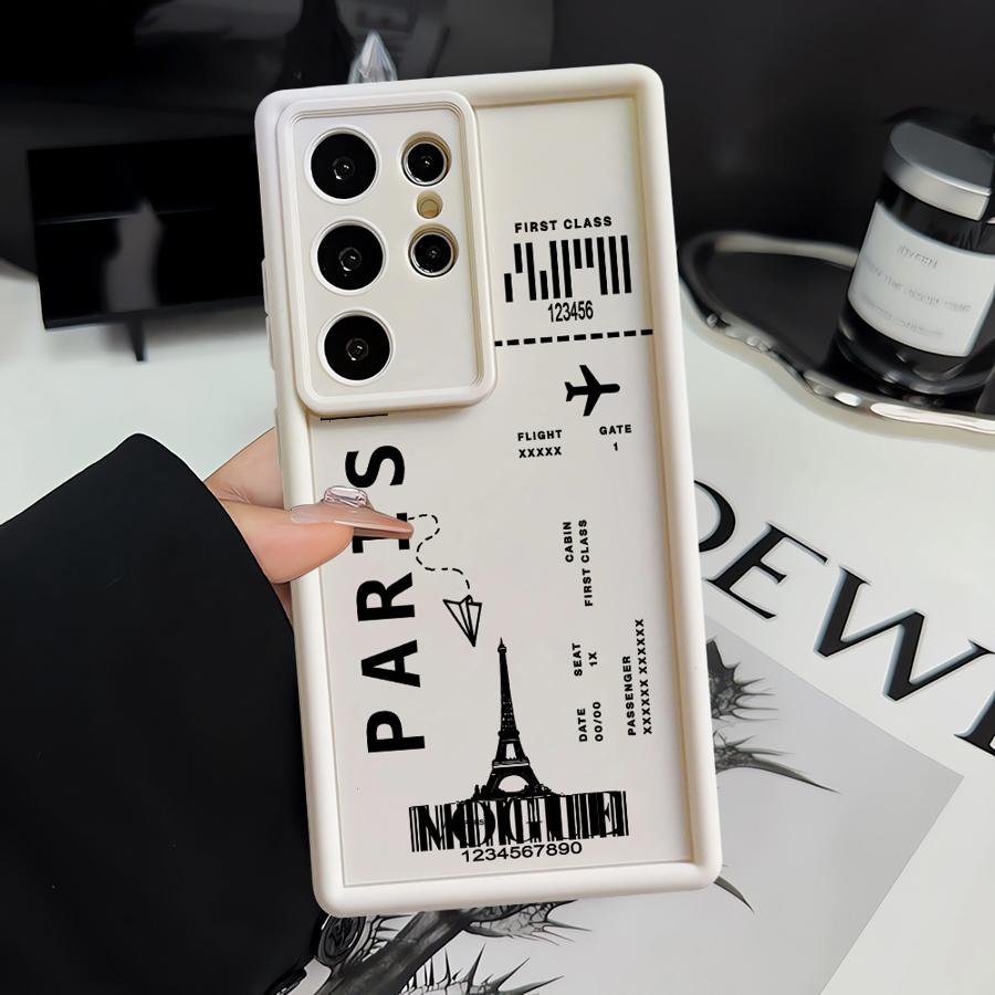 Мягкий чехол для Samsung Galaxy S21 S24Ultra S22 S25 Edge S25 Ultra S24 Plus S23 FE S20FE Fly To Romantic Paris