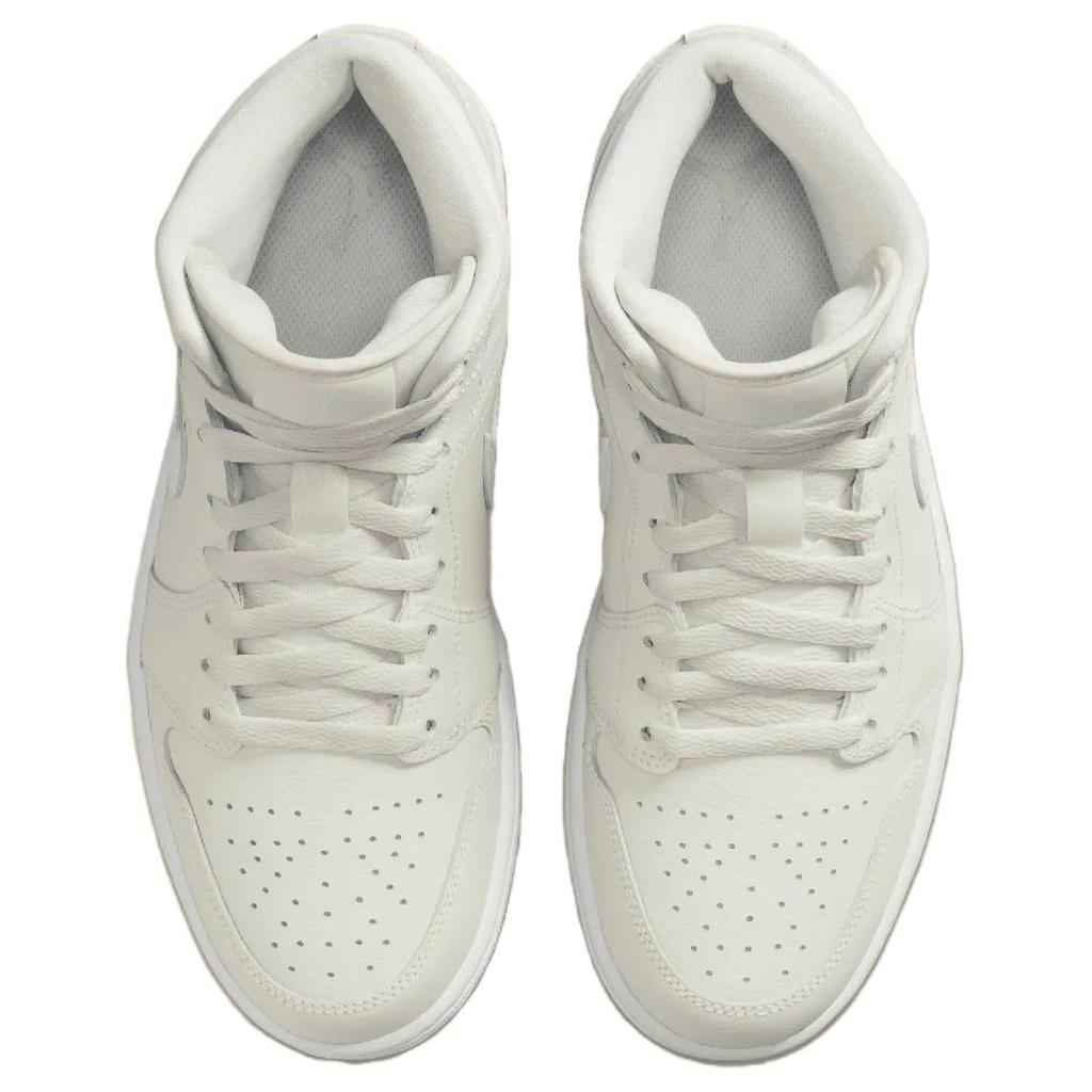 Кроссовки женские Air Jordan 1 Mid Phantom Gum Cream Gum-Light-Brown White BQ6472-021