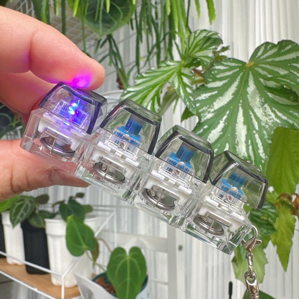 Снятие стресса Непоседа Кликер Игрушка Светодиодная Клавиатура Декомпрессионный Брелок Новый Брелок Для Взрослых