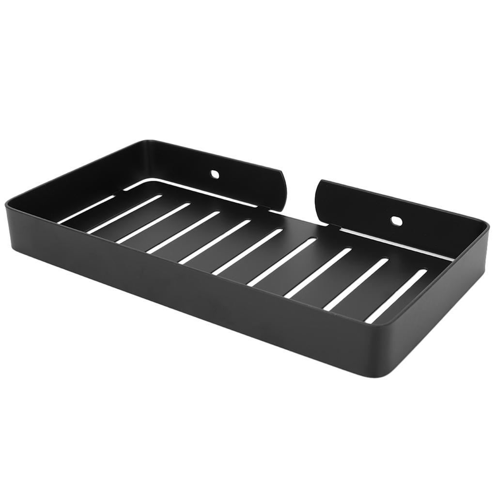 Настенный держатель для мыла из нержавеющей стали, полка для слива для ванной комнаты и кухни (черный)