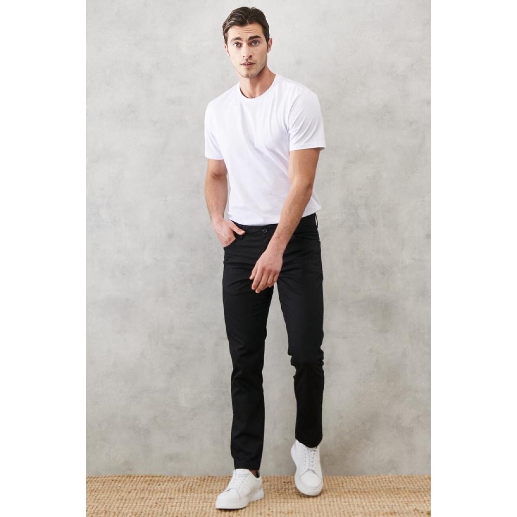 Мужские брюки-чинос светло-коричневого цвета Slim Fit с 5 карманами