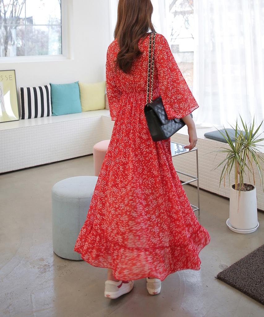 Длинное платье Ppaeppae Point Flower Frola