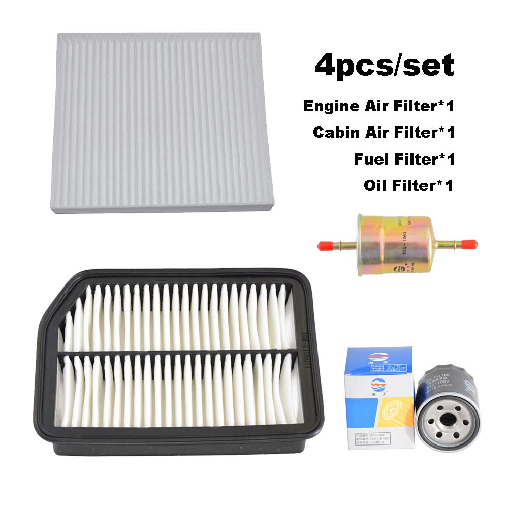 3-4pcs Filter Set For CHANGAN CS35 1.6L 2012-2018 2017/ OSHAN COS5 Engine Fuel Air Oil Filter Accessories Spare Parts