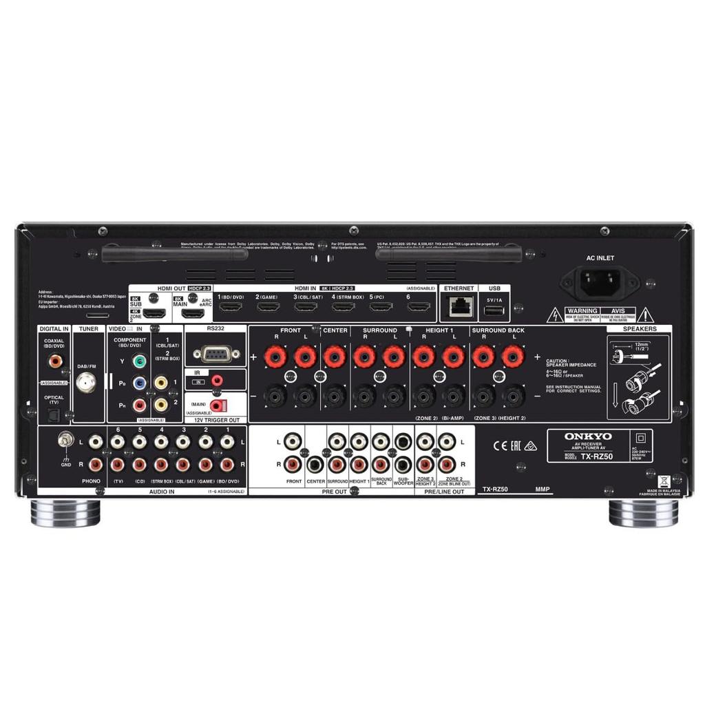 ONKYO Black THX сертифицированный AV-ресивер TX-RZ50 9.2-канальный