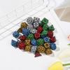 35шт D4 D6 D8 D10 D12 D20 блестящие многогранные переливающиеся игровые аксессуары игральные кости набор игральных костей