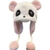 Cute Cartoon Panda Plush Hat Windproof Ear Protection Hat Trend Beanies Cap  for Children