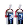 Zeee 7.4V 60C 1500mAh 2S Lipo с T-образным разъемом для радиоуправляемых изделий для радиоуправляемых машин, радиоуправляемых грузовиков, радиоуправляемых вертолетов, FPV, дронов и т. д.. (2 шт.)