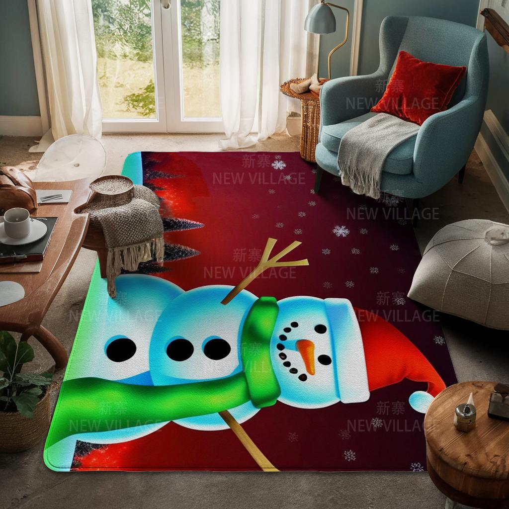 Ковер у входа в дом Домашний коврик у двери Гостиная Ванная Комната Ноги ванная комната Нескользящие коврики с водопоглощением для ванной Счастливого Рождества зима