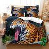 Tiger Duvet Cover Set King Size 230x260 Double Bed Single Queen Full Animal Quilt Case Linen 3D Pillowcase Twin Bedding Sets