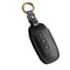 ZANEKO New X-Trail Key Case Compatible Nissan Aria Key Cover Sakura Smart Key Case Genuine Leather, Black